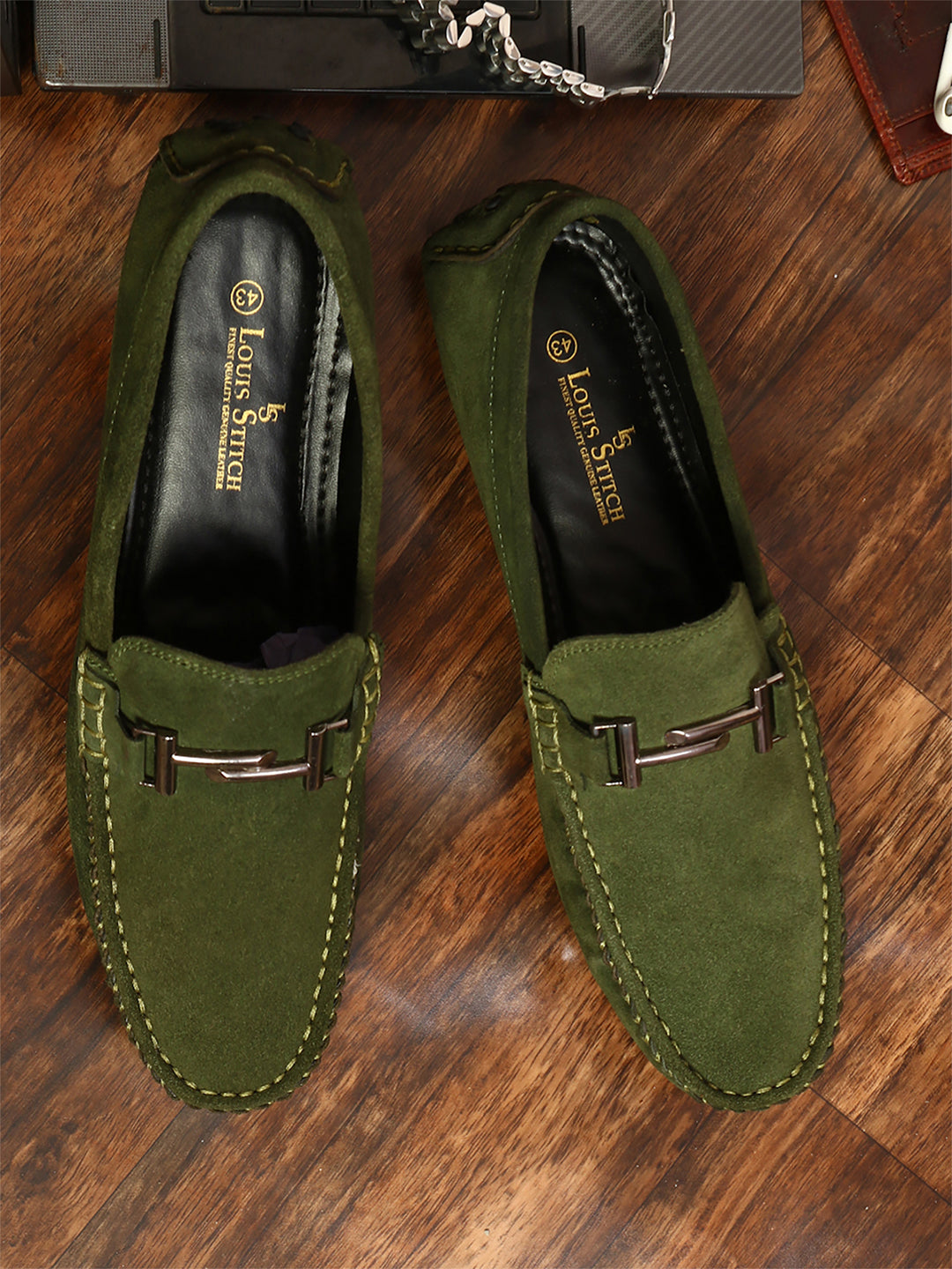 Buy Handmade Italian Suede Leather Penny Loafers - Louis Stitch