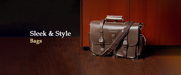 Make a Statement at Work with men's leather office bags