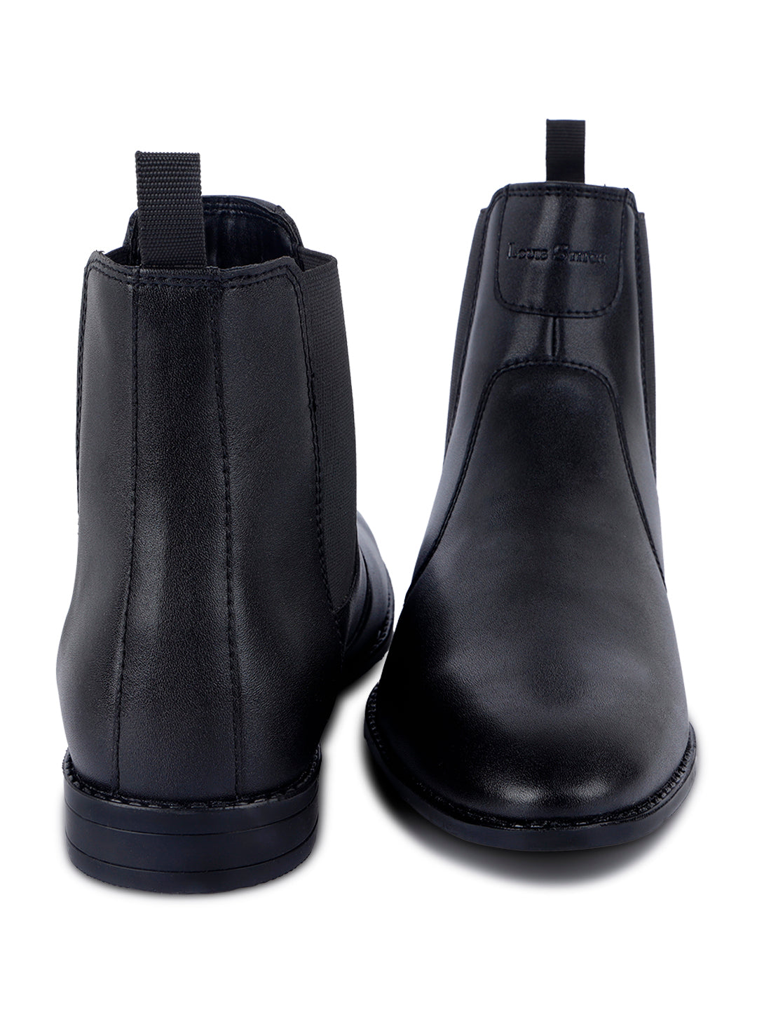 Obsidian Black Dual Tone Handcrafted Chelsea Boots for Men