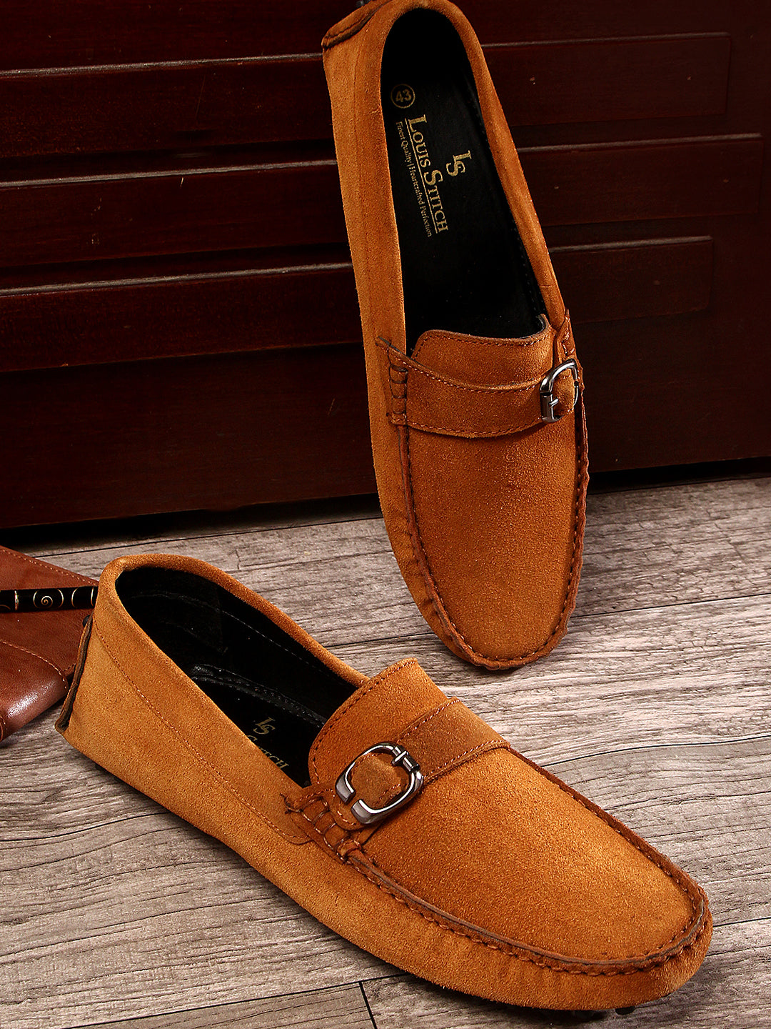 Handmade Italian Suede Leather Penny Loafers