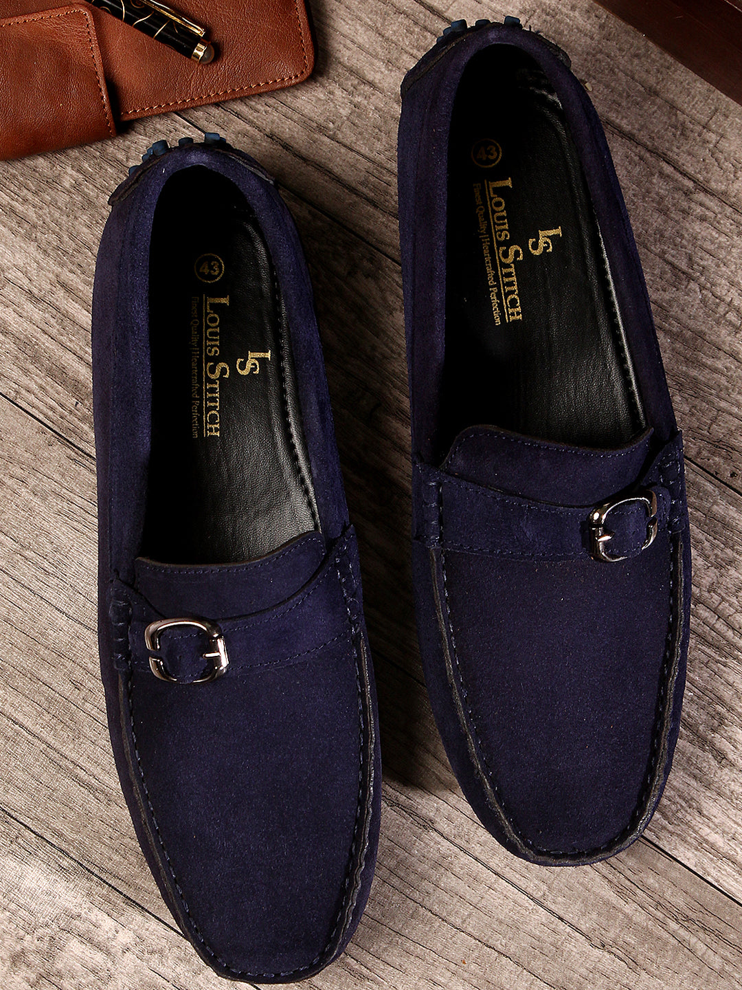 Handmade Italian Suede Leather Penny Loafers