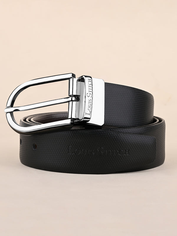 Handcrafted Spanish Leather Reversible Belt For Men