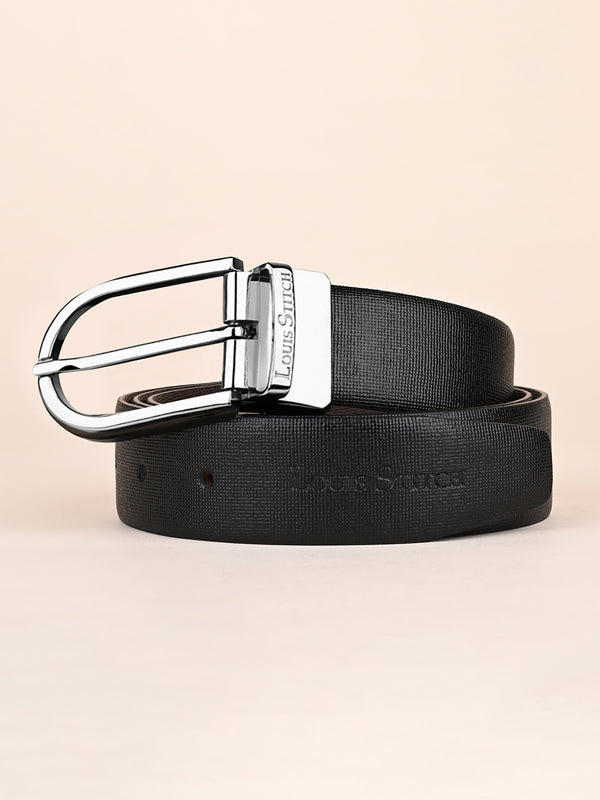 Handcrafted Spanish Leather Reversible Belt For Men