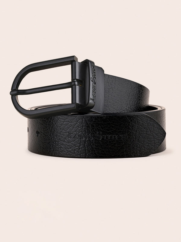 Men's Black & Brown Formal Italian Leather Reversible Belt For Men