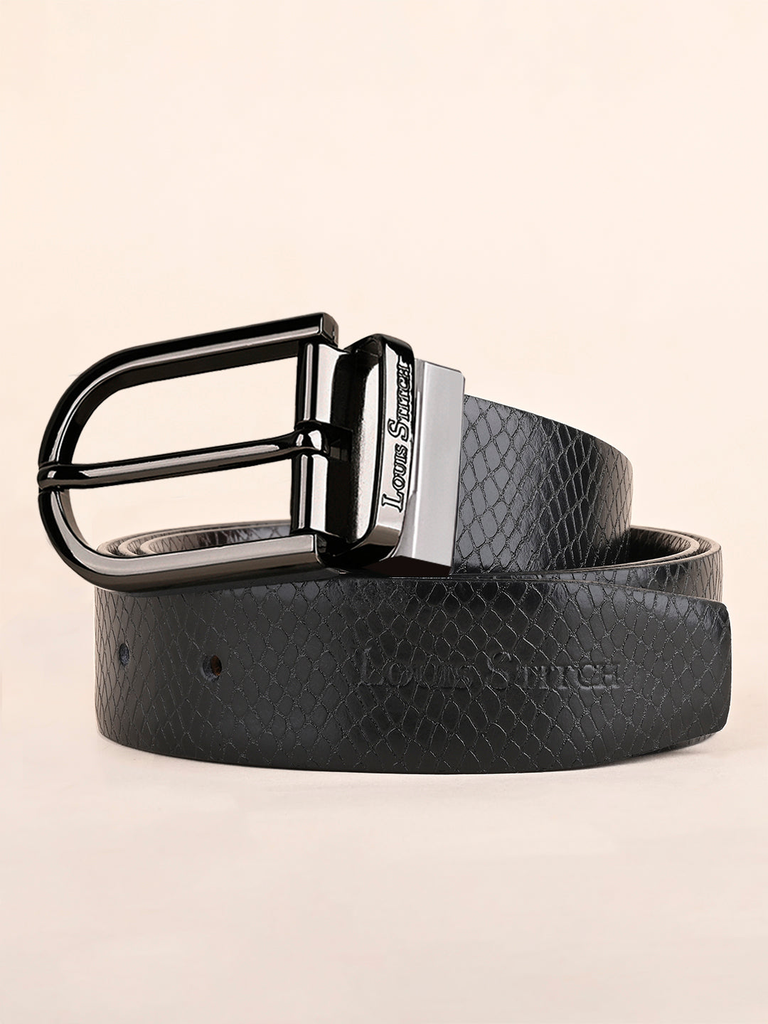 Handcrafted Spanish Leather Reversible Belt For Men