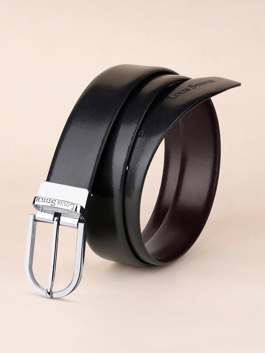 Handcrafted Spanish Leather Reversible Belt For Men