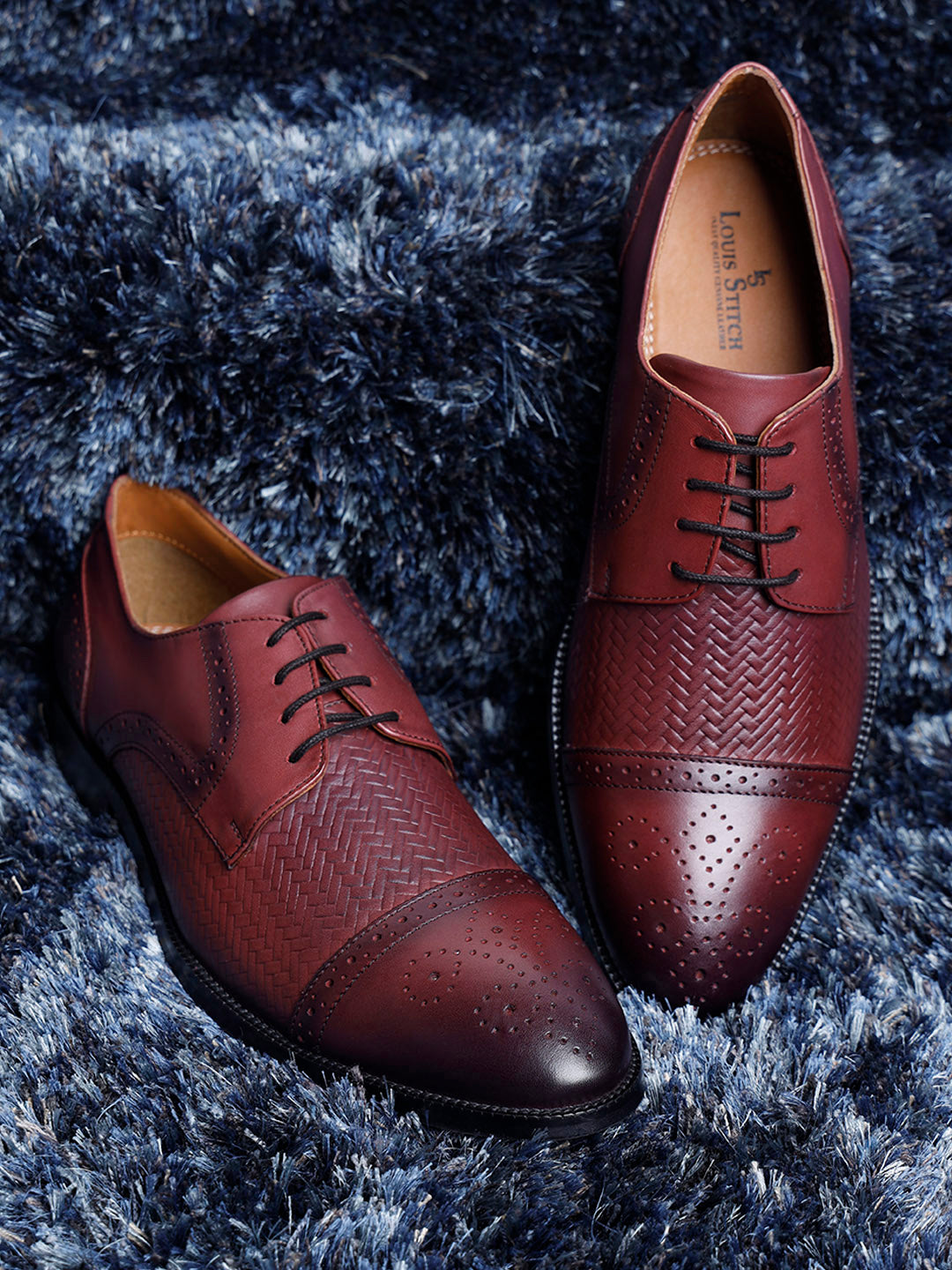 Handmade Premium Italian Leather Weaved Oxfords