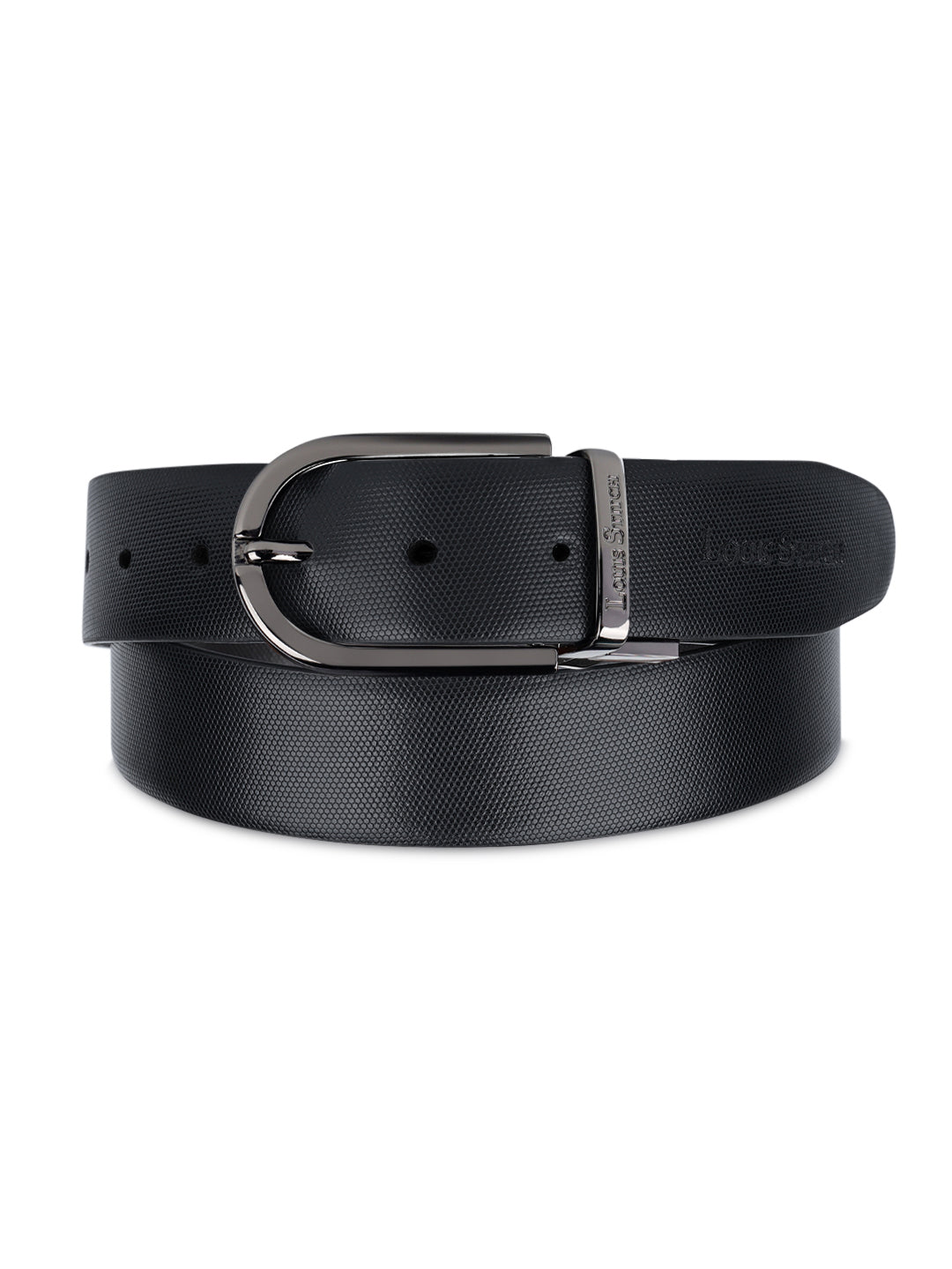 Men's Black & Brown Formal Italian Leather Reversible Belt For Men