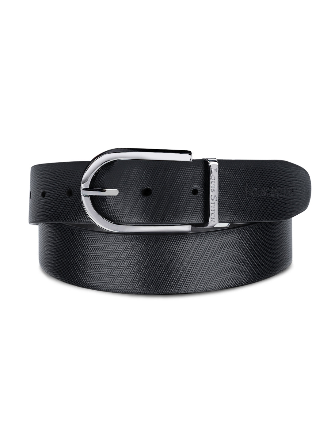 Men's Black & Brown Formal Italian Leather Reversible Belt For Men