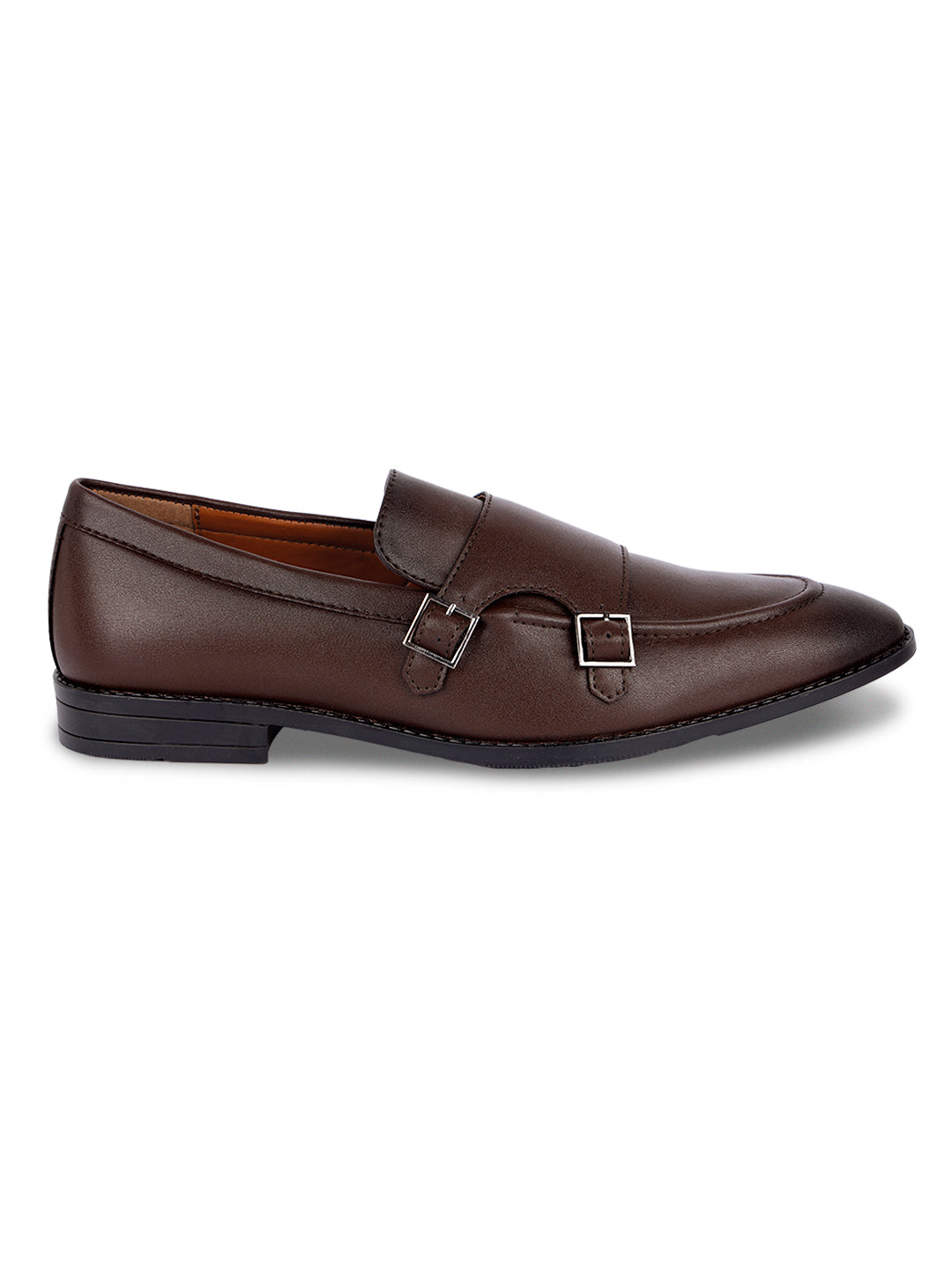 Men's Brunette Brown Slipon Style Comfortable Monks