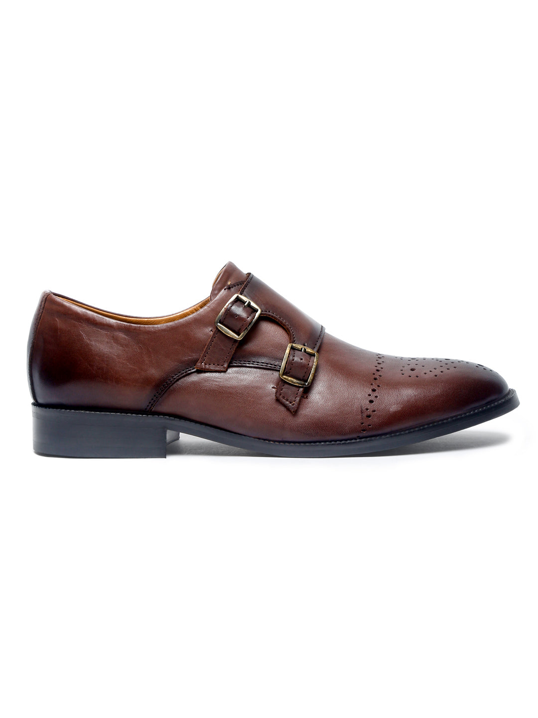 Handmade Premium Italian Leather Double Monks