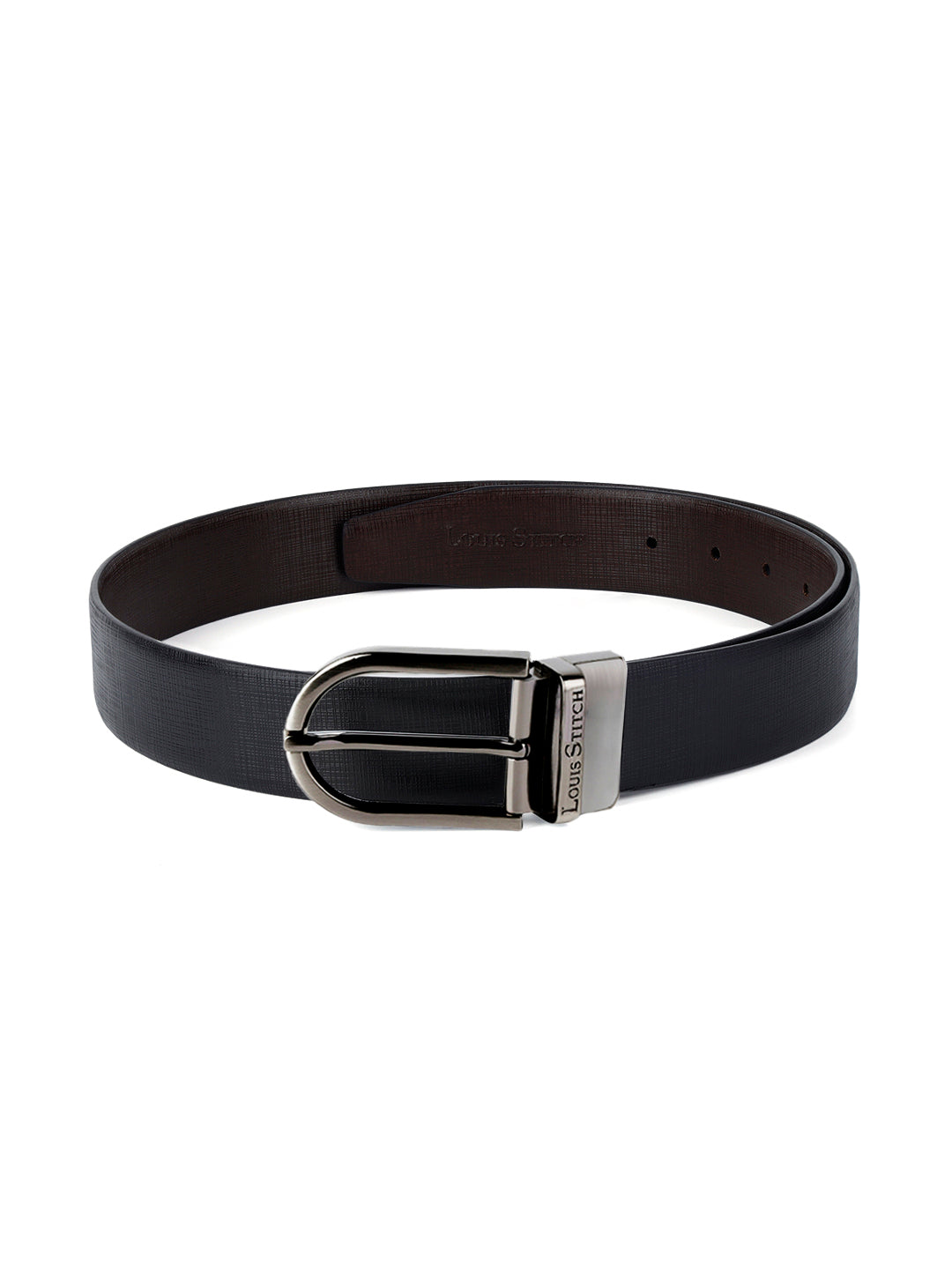 Handcrafted Spanish Leather Reversible Belt For Men