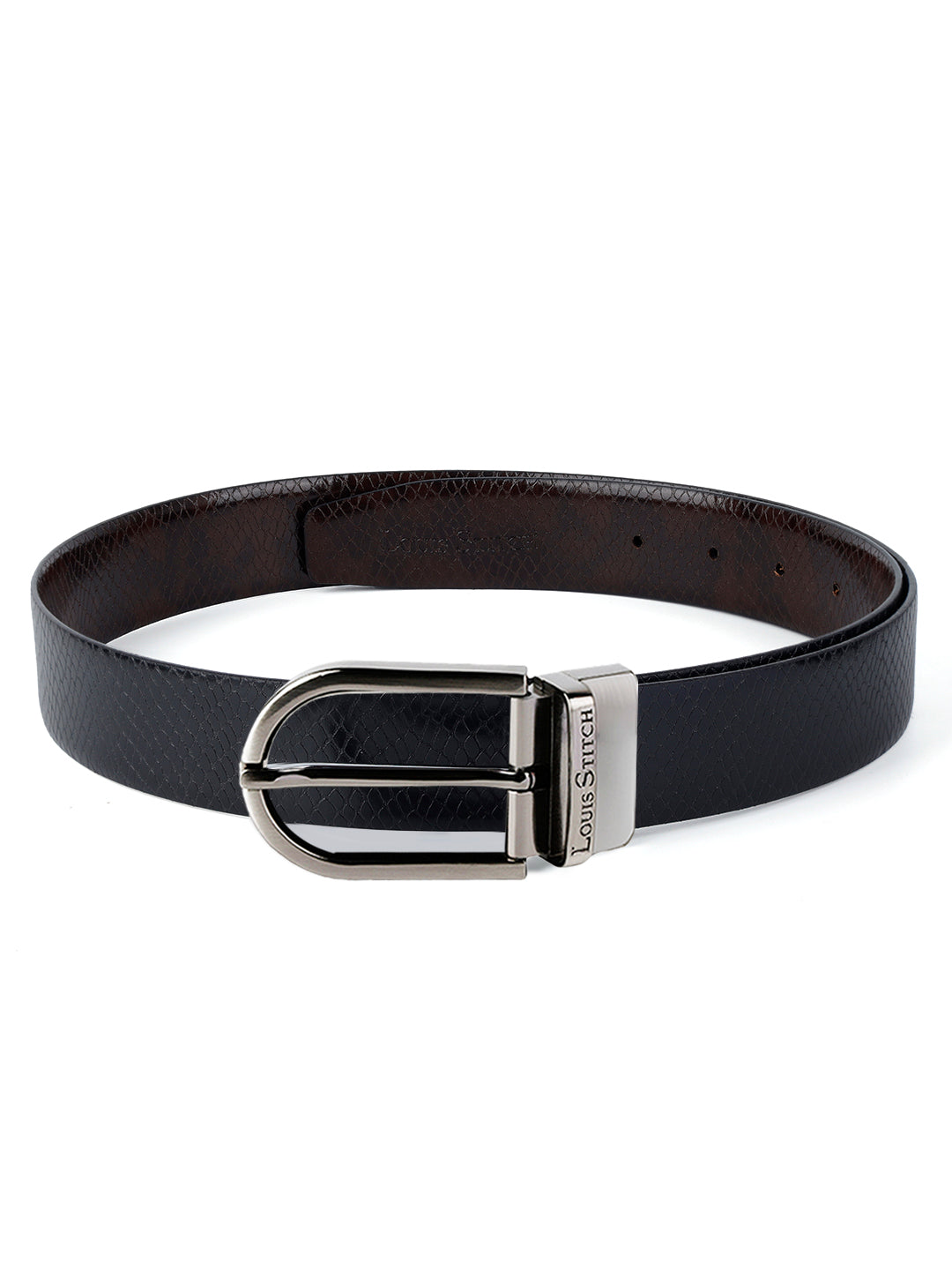 Handcrafted Spanish Leather Reversible Belt For Men