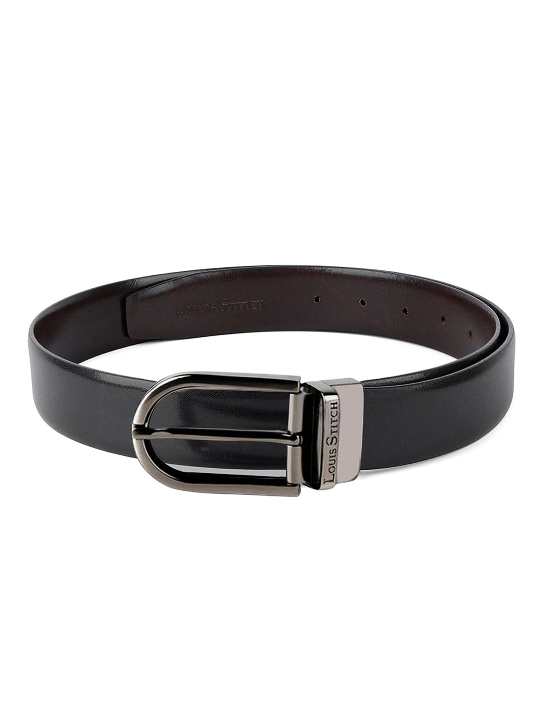 Handcrafted Spanish Leather Reversible Belt For Men