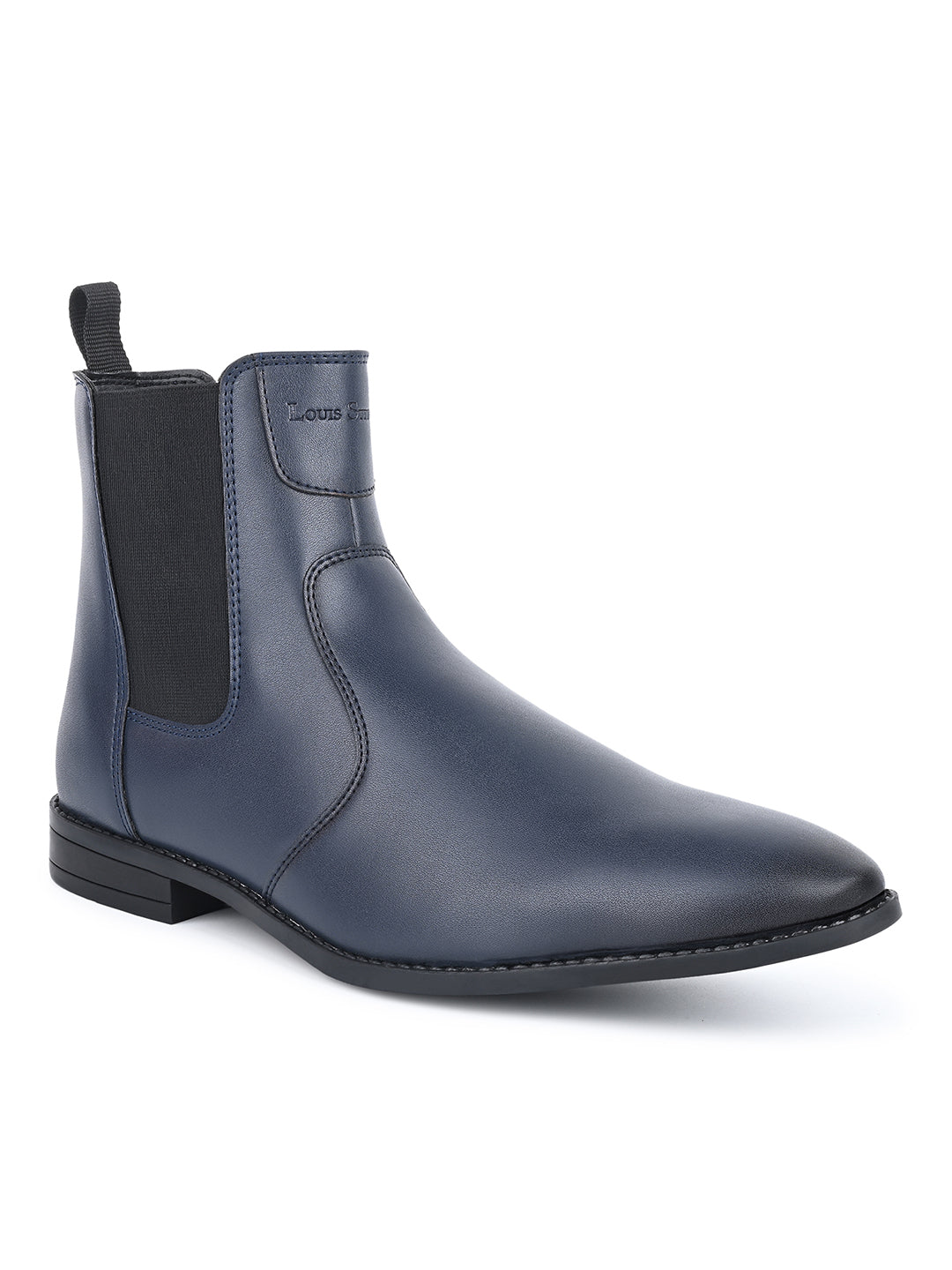 Federal Blue Dual Tone Handcrafted Chelsea Boots for Men