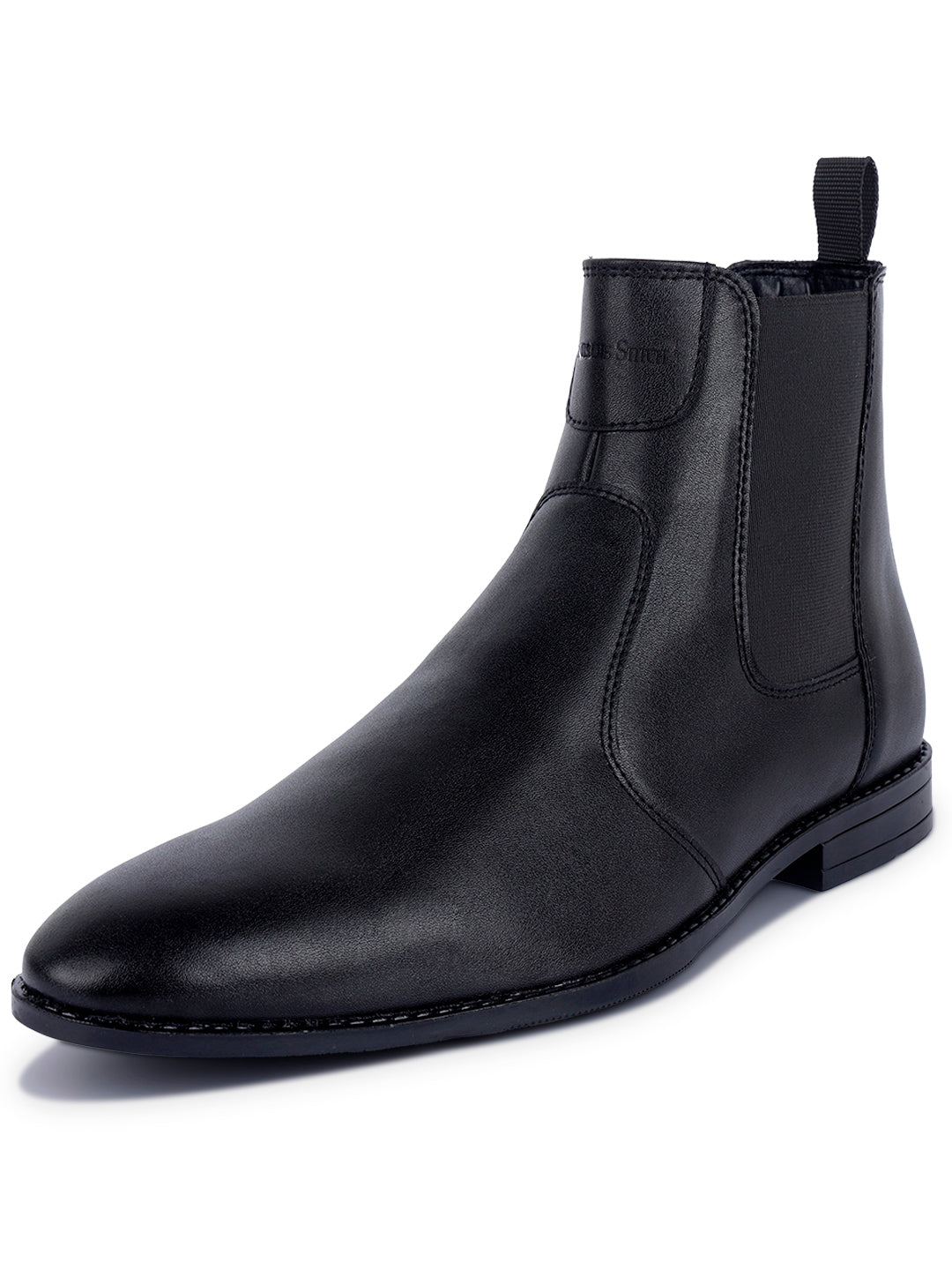 Obsidian Black Dual Tone Handcrafted Chelsea Boots for Men