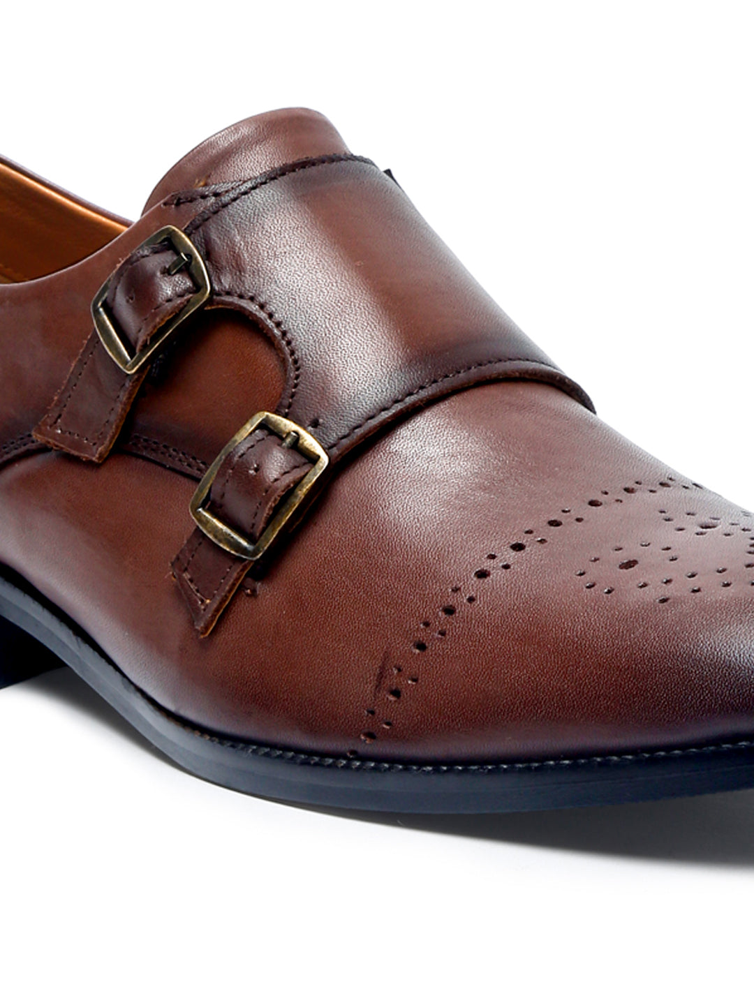 Handmade Premium Italian Leather Double Monks