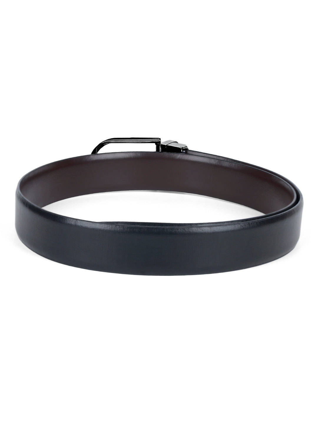 Men's Black & Brown Formal Italian Leather Reversible Belt For Men