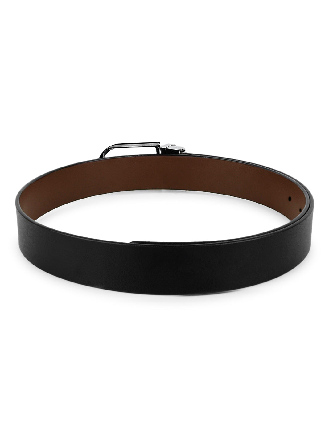 Men's Black & Brown Formal Italian Leather Reversible Belt For Men