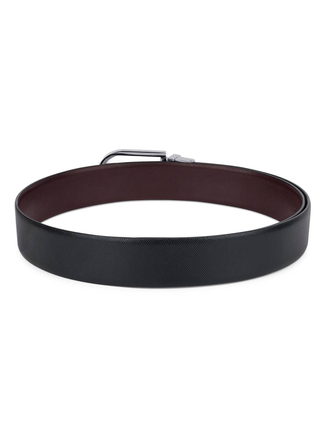 Men's Black & Brown Formal Italian Leather Reversible Belt For Men