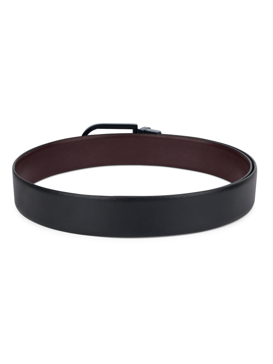 Men's Black & Brown Formal Italian Leather Reversible Belt For Men