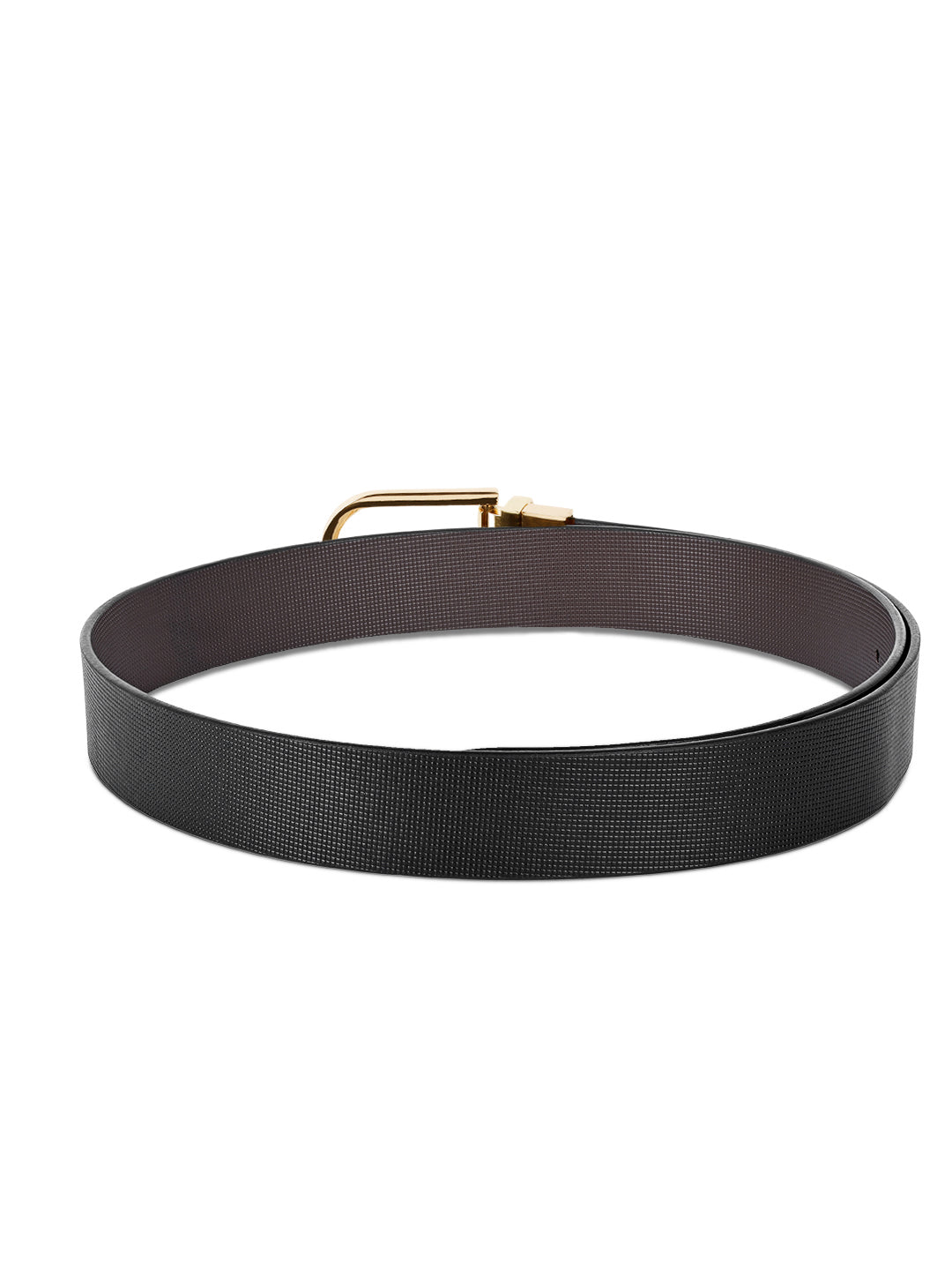 Men's Black & Brown Formal Italian Leather Reversible Belt For Men