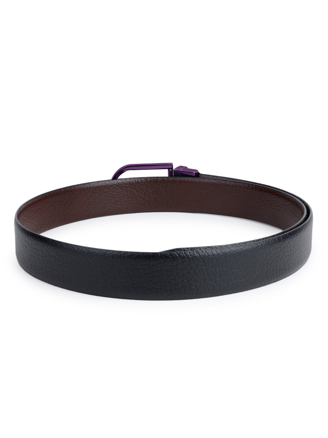 Men's Black & Brown Formal Italian Leather Reversible Belt For Men