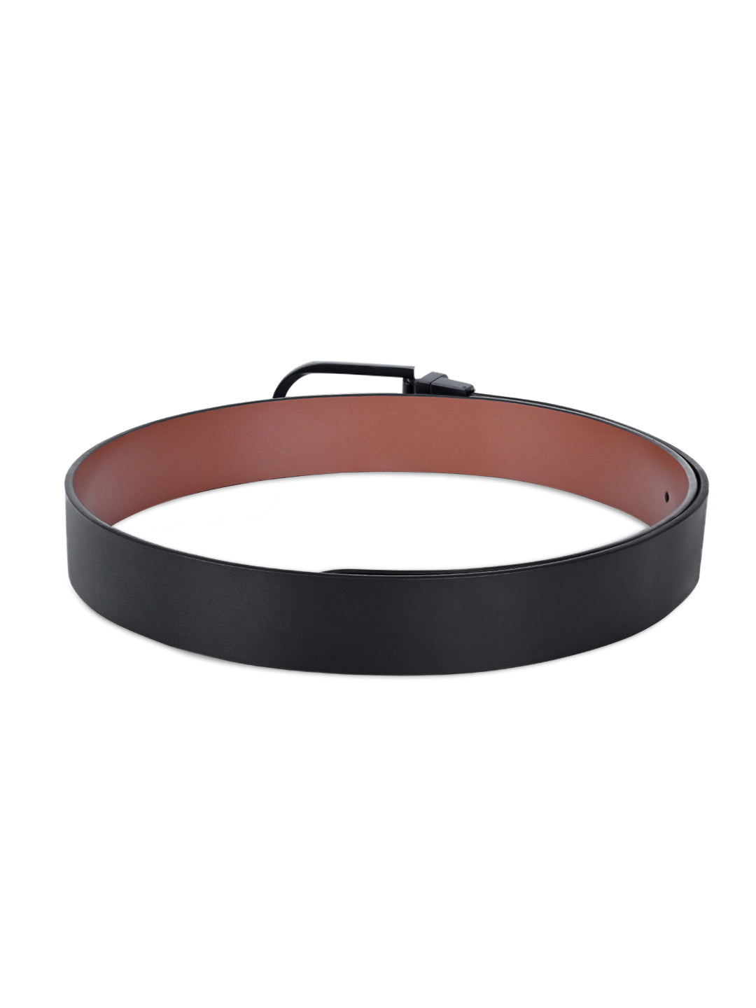 Men's Black & Brown Formal Italian Leather Reversible Belt For Men