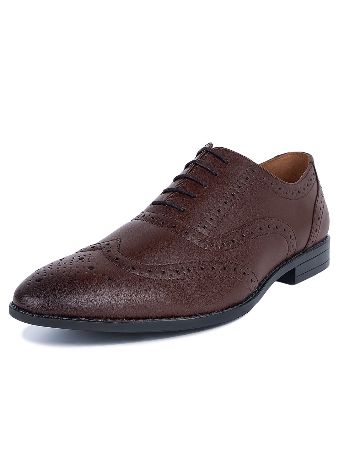 Men's Wingtip Brogue Style Comfortable Formal Lace Up Shoes