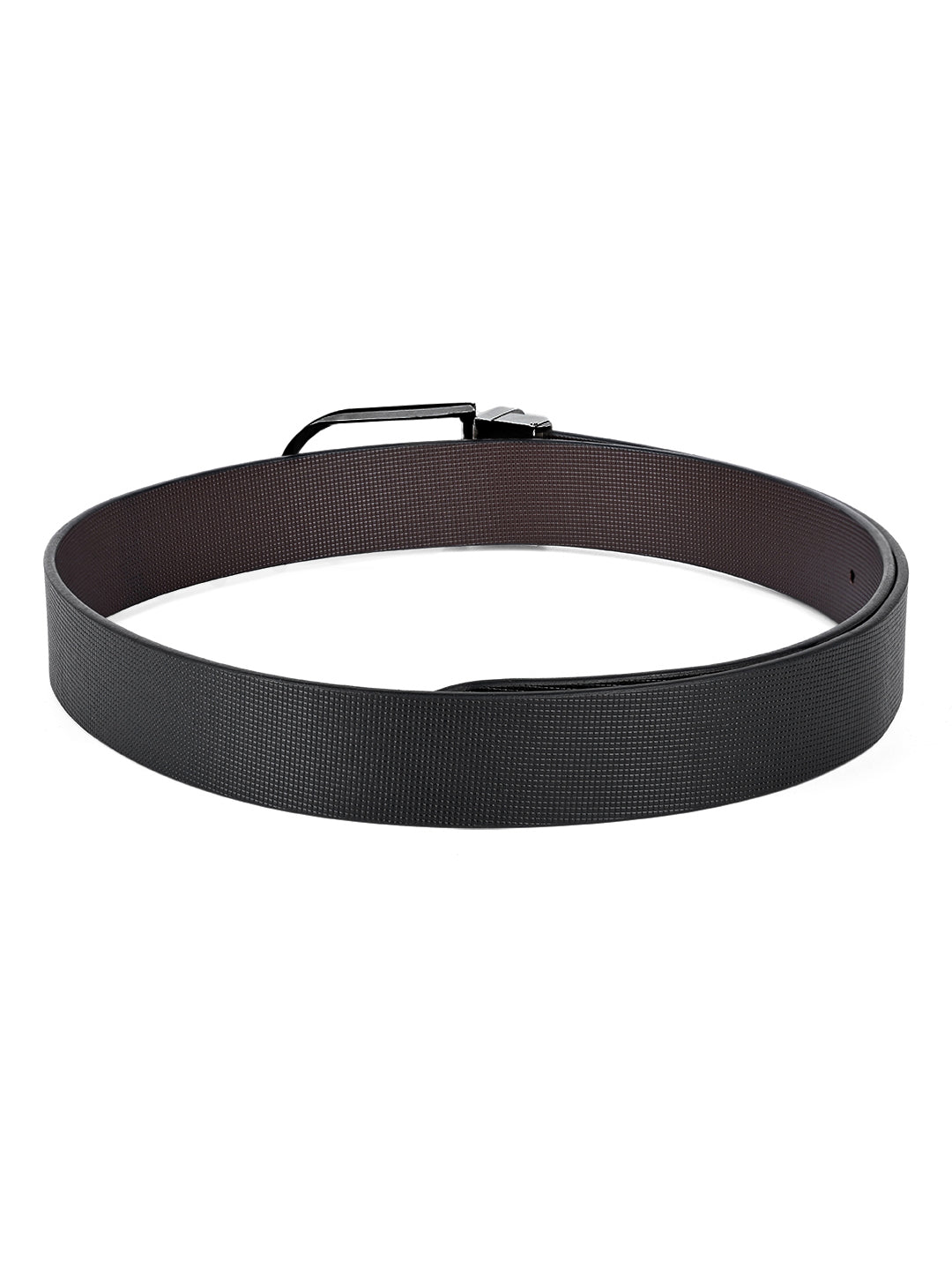 Men's Black & Brown Formal Italian Leather Reversible Belt For Men