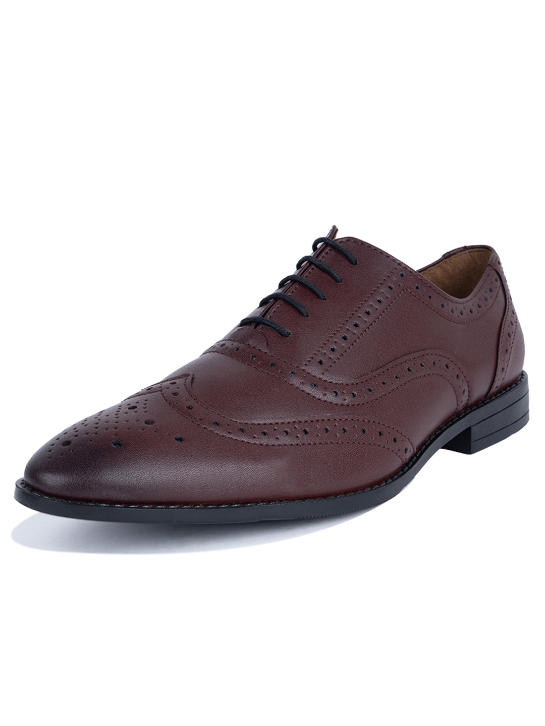 Men's Wingtip Brogue Style Comfortable Formal Lace Up Shoes