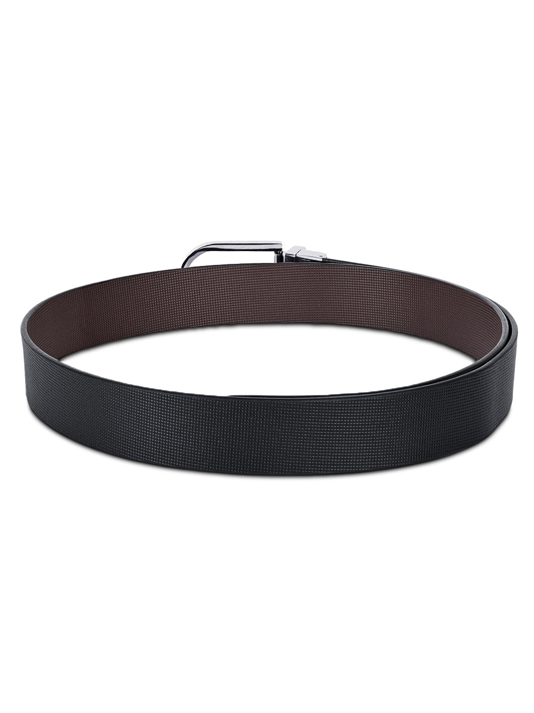 Men's Black & Brown Formal Italian Leather Reversible Belt For Men