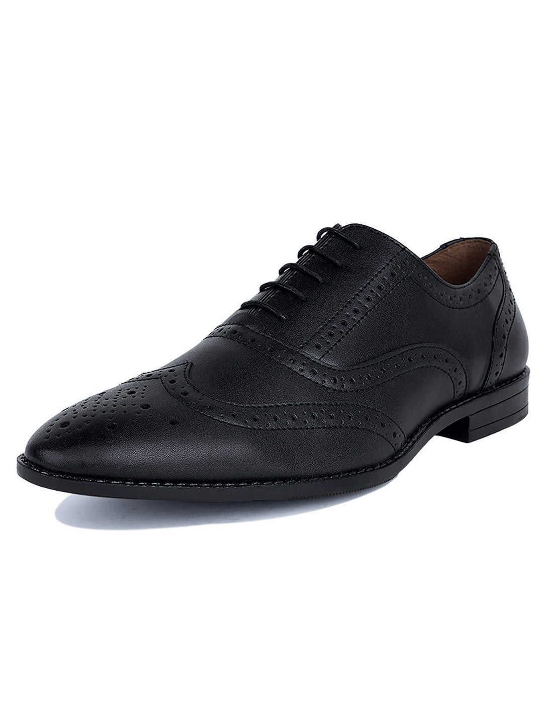 Men's Wingtip Brogue Style Comfortable Formal Lace Up Shoes