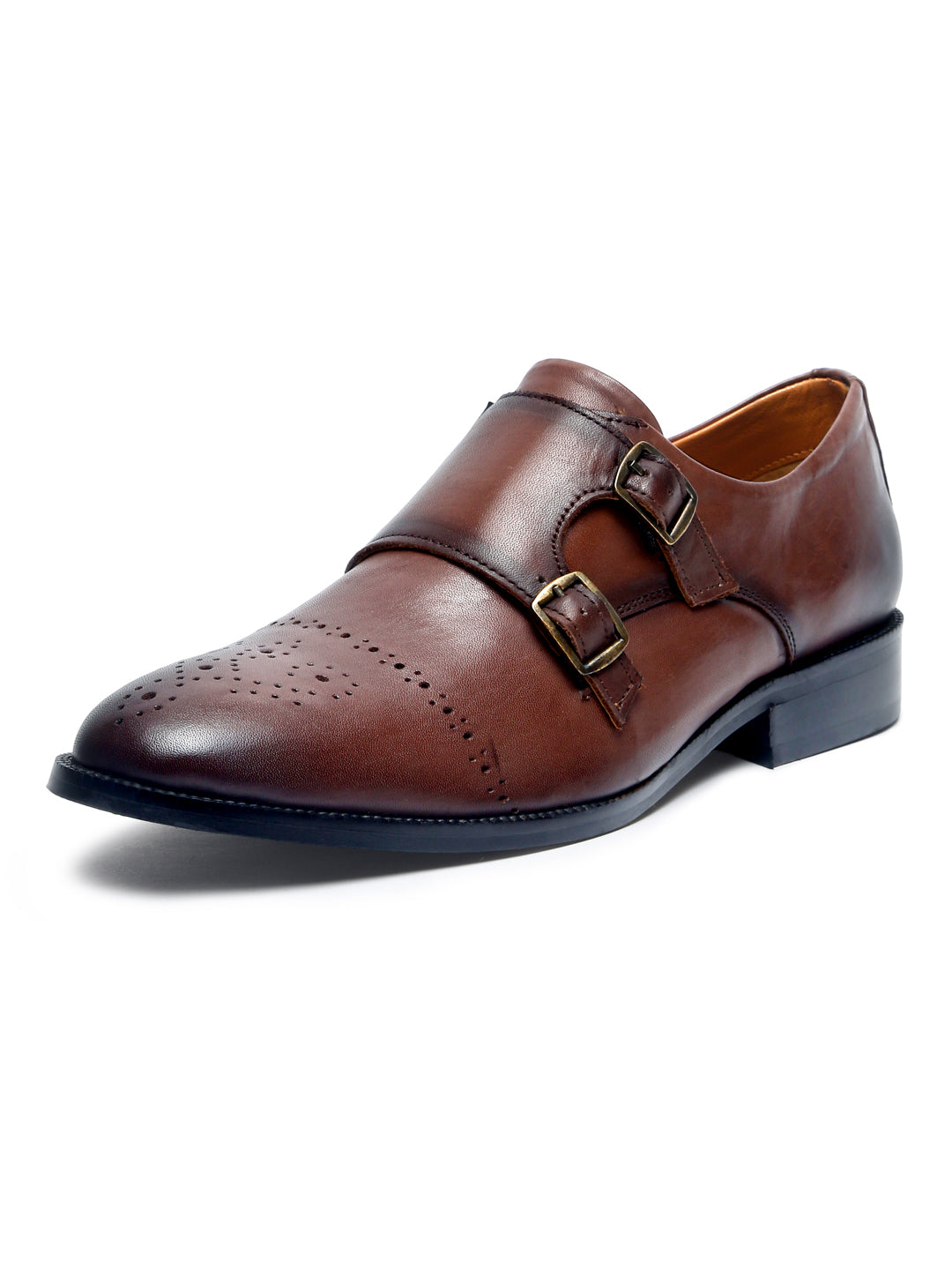 Handmade Premium Italian Leather Double Monks