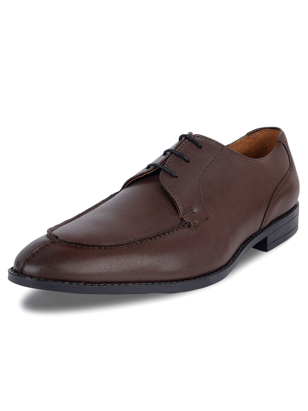 Brunette Brown Derby Laceups for Men