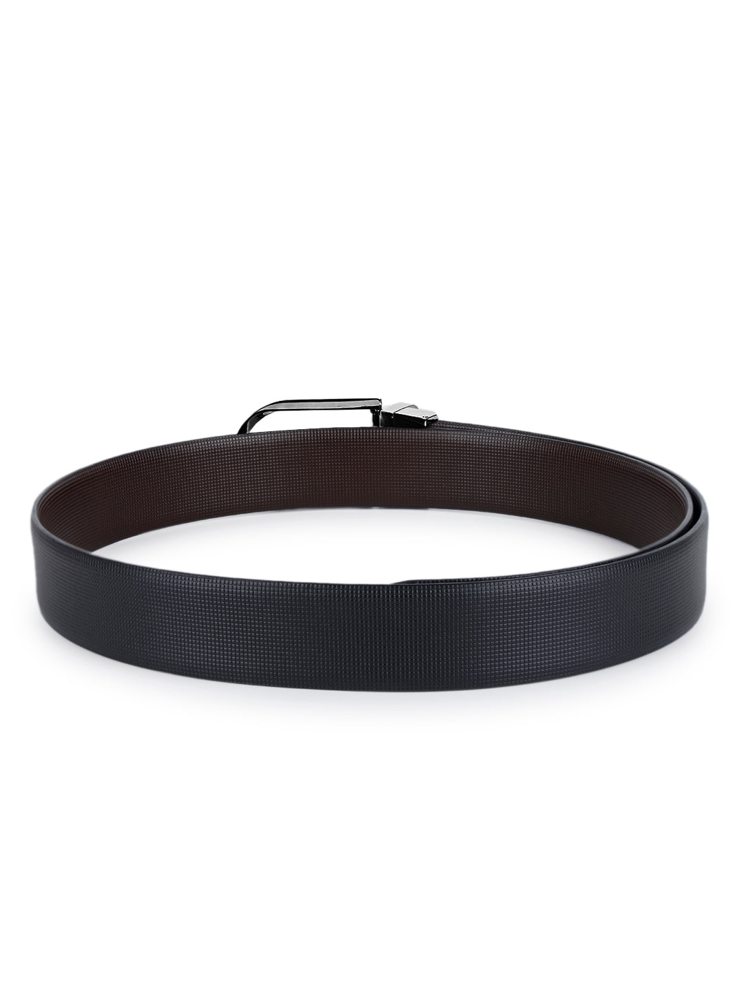 Men's Black & Brown Formal Italian Leather Reversible Belt For Men