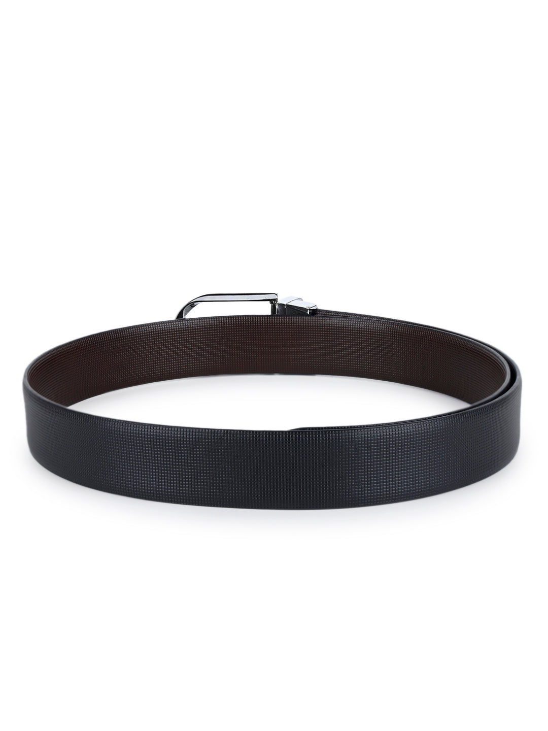 Men's Black & Brown Formal Italian Leather Reversible Belt For Men