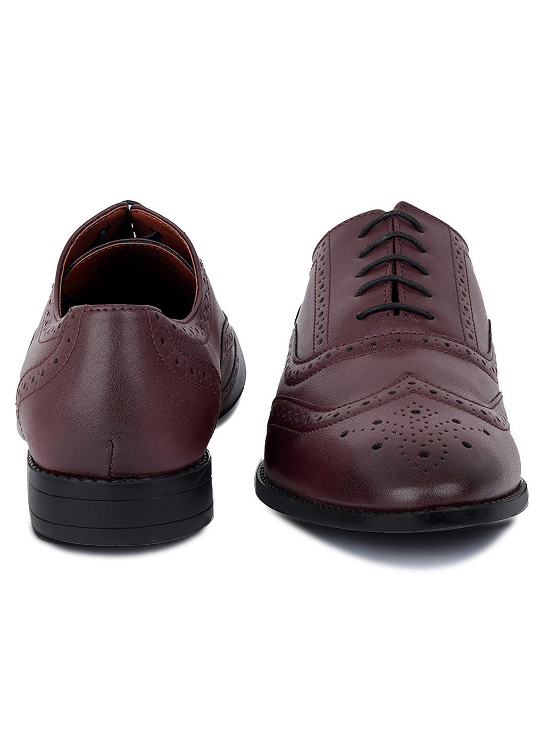 Men's Wingtip Brogue Style Comfortable Formal Lace Up Shoes