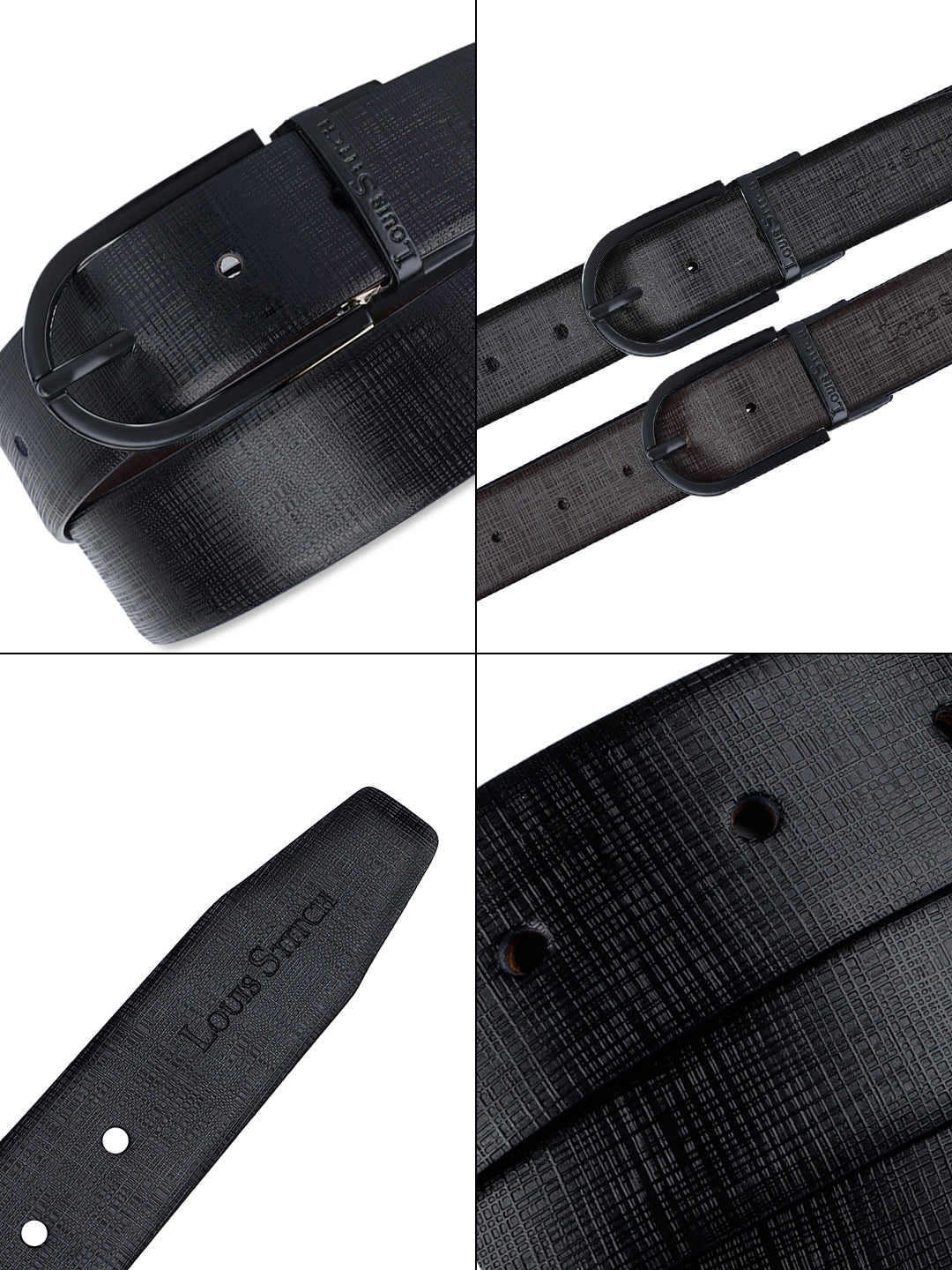 Handcrafted Spanish Leather Reversible Belt For Men