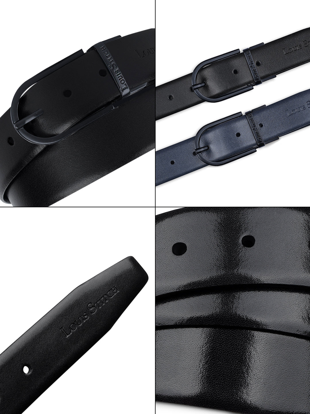 Handcrafted Spanish Leather Reversible Belt For Men