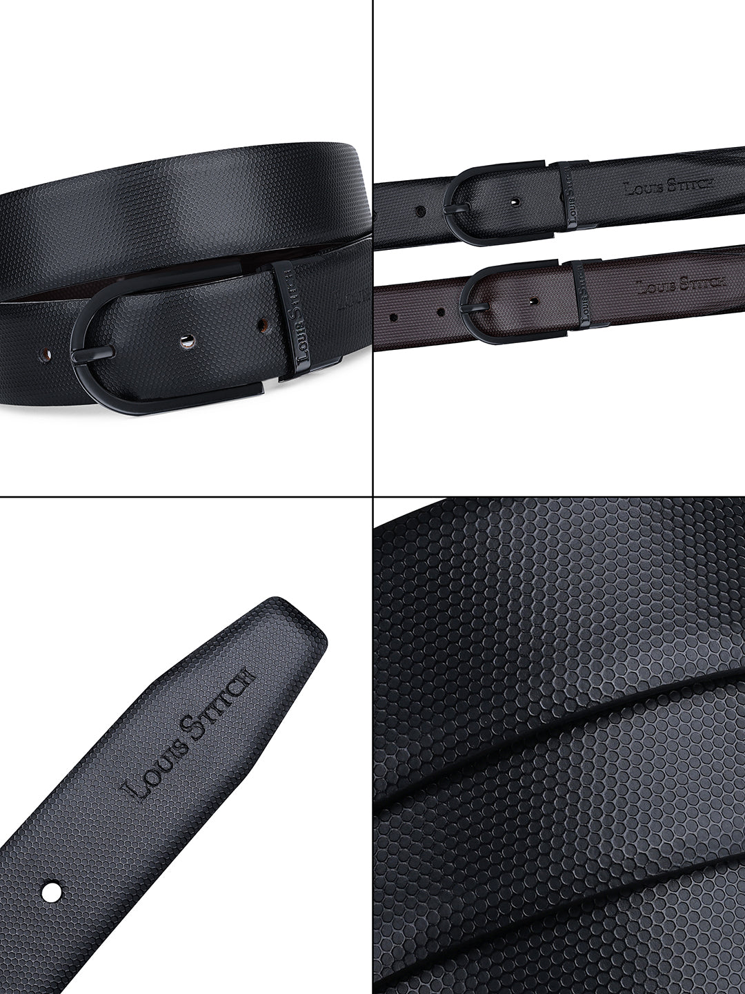 Handcrafted Spanish Leather Reversible Belt For Men