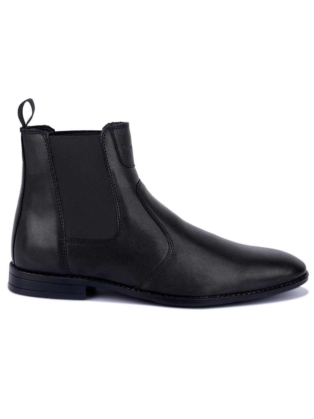 Obsidian Black Dual Tone Handcrafted Chelsea Boots for Men