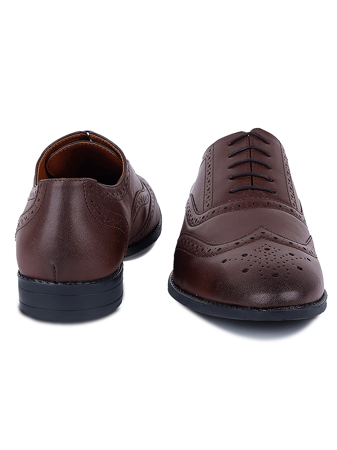 Men's Wingtip Brogue Style Comfortable Formal Lace Up Shoes