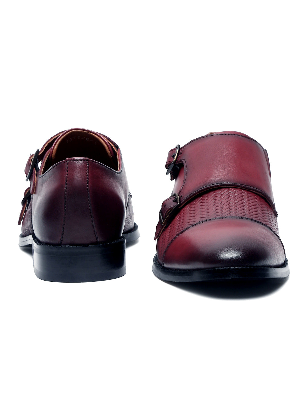 Handmade Premium Italian Leather Weaved Double Monks