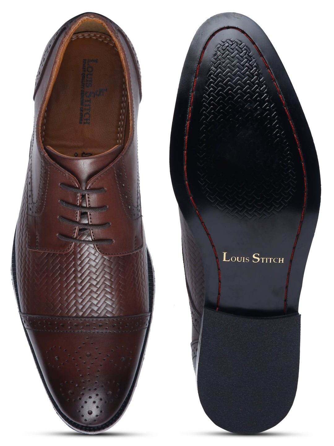 Handmade Premium Italian Leather Weaved Oxfords