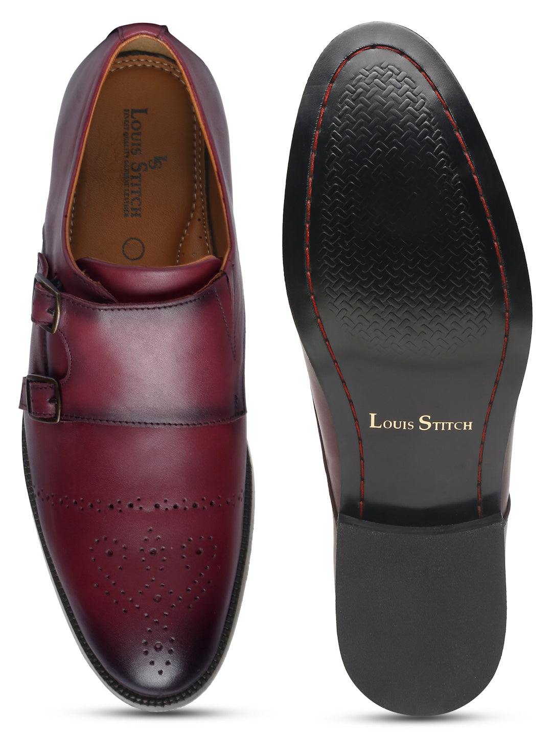 Handmade Premium Italian Leather Double Monks