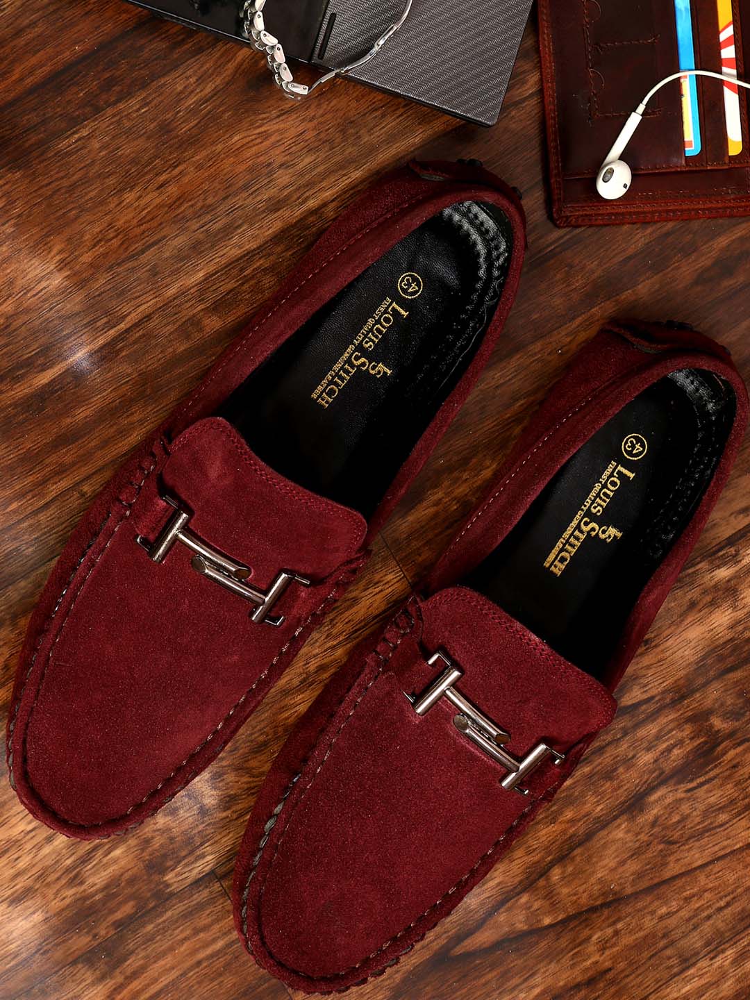 Handmade Italian Suede Leather Penny Loafers