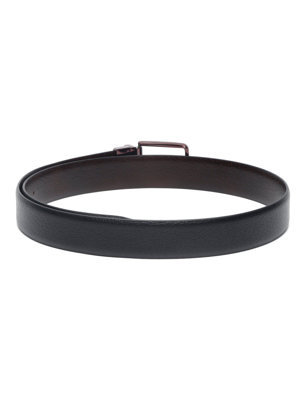 Men'S Black & Brown Formal Italian Leather Reversible Belt For Men