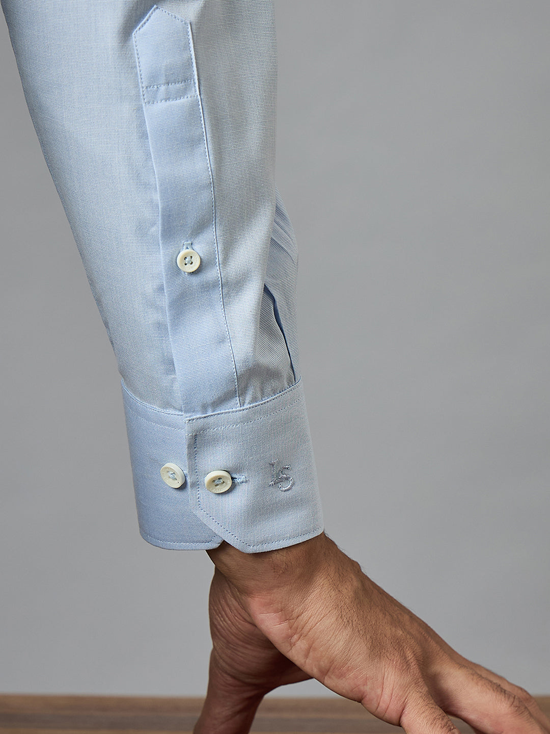 Men's Blue Full Sleeves Regular Fit Formal Shirt