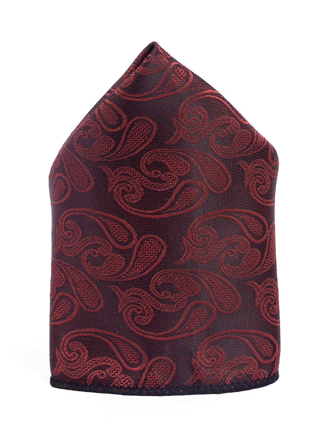 Burgundy Luxury Italian Silk Necktie Set Pocket Square Golden Tiepin